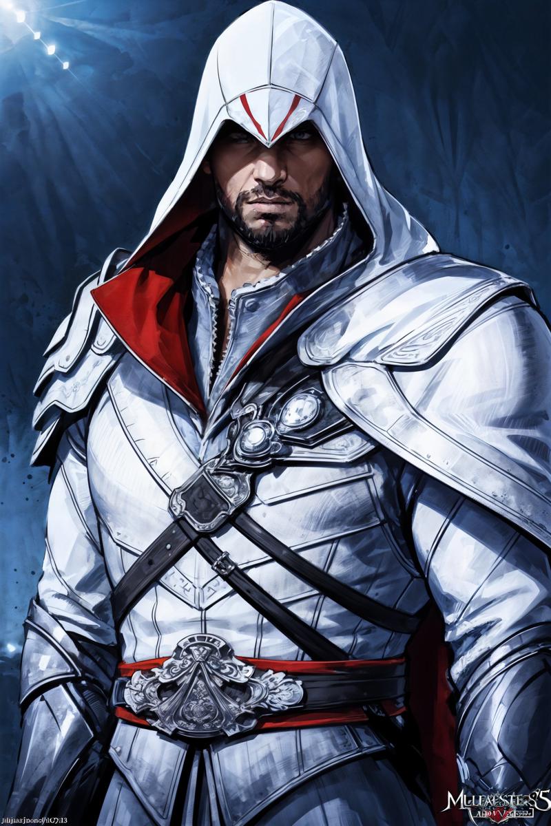 00500-1910427514-(masterpiece, top quality, best quality, official art, detailed_1.2),, ezio_soul3142, solo, 1boy, upper body, weapon, male focus.jpg